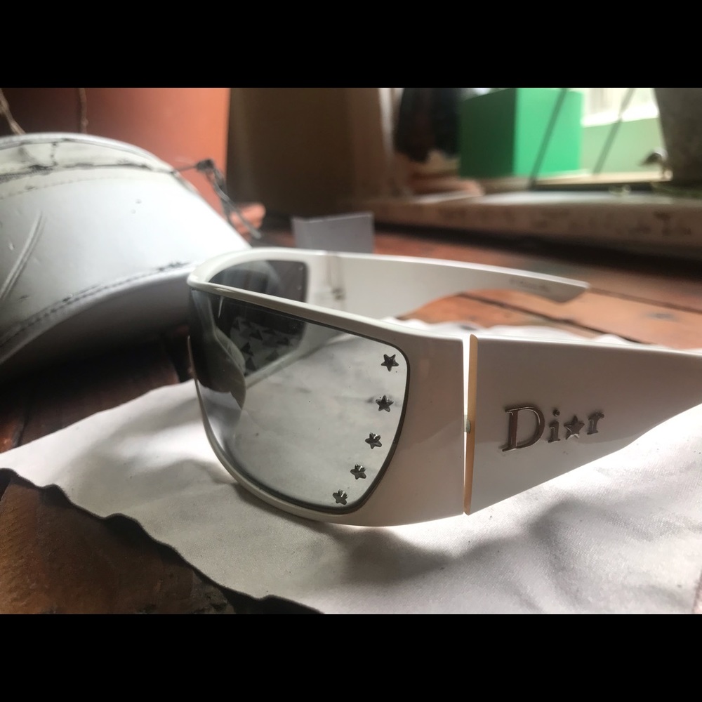 Christian Dior STELLE sunglasses stars white